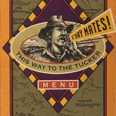 Vintage menu from the Menu Gallery collection