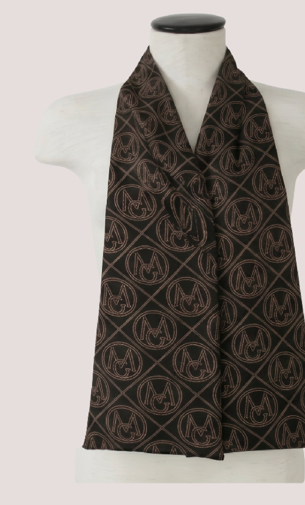 Jacquard Diner Scarf — Chocolate